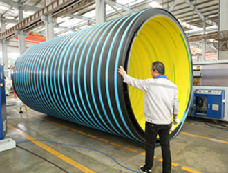 Линия экструзии спиральных труб LSWP-2400PE 