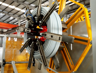 LSP110 HDPE трубы производственной линии в / онлайн катушки 