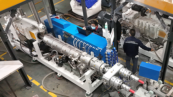 LSDP-63 CPVC UPVC двойная производственная линия труб 