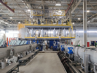 Корпус HDPE Трёхслойная Коэкструзионная Труба Экструзионная Линия 
